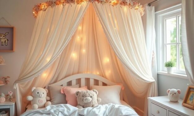 Jak wybrać i samodzielnie wykonać baldachim nad łóżko do pokoju dziecięcego