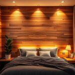 Drewniana ściana w sypialni: dekoracje, style i aranżacje wnętrz