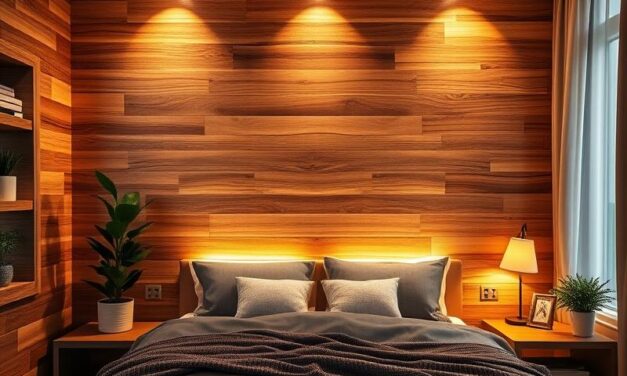Drewniana ściana w sypialni: dekoracje, style i aranżacje wnętrz