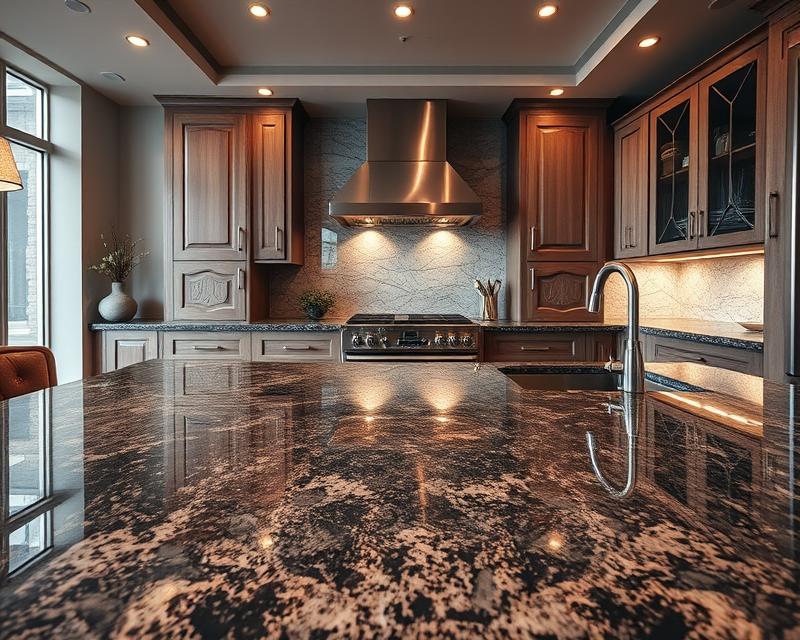 Kuchnia z granitowym blatem: trwałość, styl i funkcjonalność