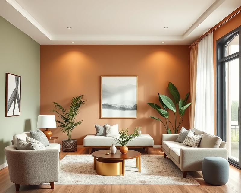 Nowoczesne kolory ścian do salonu na 2025 rok – trendy i inspiracje