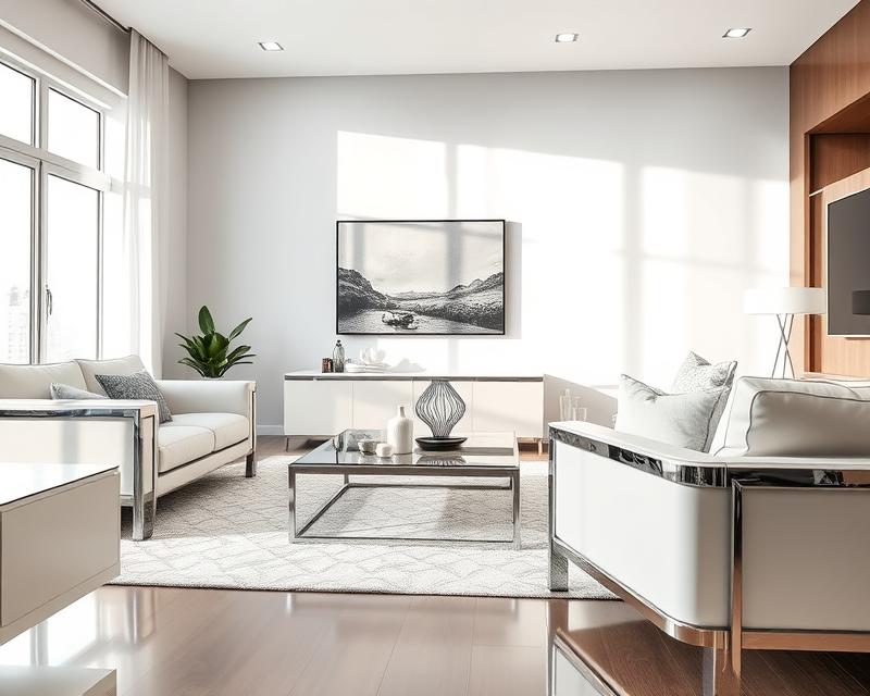 Chromowane elementy meblowe – trendy, inspiracje i techniki wykończenia