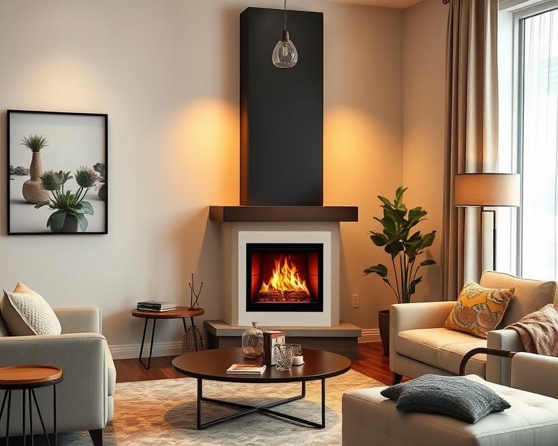 Aranżacja kominka narożnego: style, projekty i bezpieczeństwo