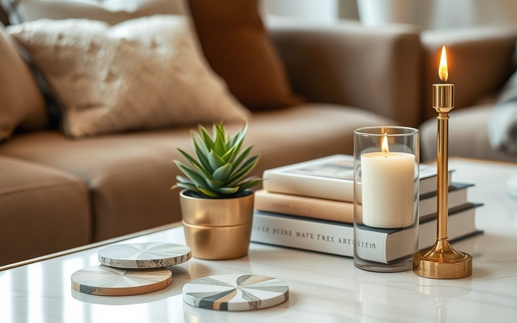 Dekoracje na stolik kawowy: jak stworzyć funkcjonalną i stylową aranżację na co dzień