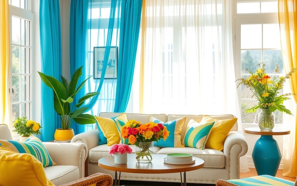 Letnie dekoracje do domu: jak wybrać dodatki i kolory dla świeżego, wakacyjnego klimatu