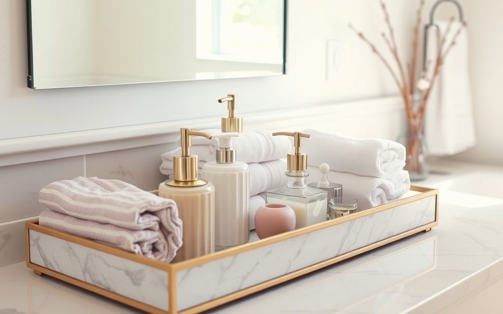 Taca dekoracyjna w łazience: jak łączyć organizację z estetyką i uniknąć typowych błędów